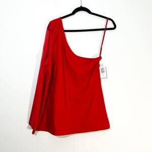 NEW Torrid 3X Plus Size Top Womens Mesh Going Out Casual Party One Shoulder